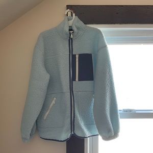 Oversized Universal Thread fuzzy jacket